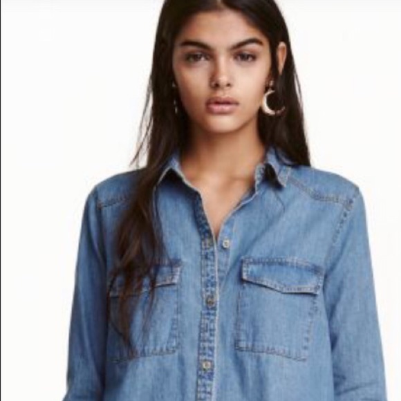Forever 21 Denim Shirt - Picture 7 of 10